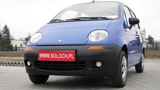 Autokomis Soloch SPRZEDANY: Daewoo Matiz 800 51KM 200 -Prezentacja. Goczałkowice-Zdrój