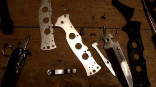 Устройство замка Tri-ad Lock и разборка ножа Cold Steel Conter Point1