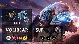 Volibear Support vs Yuumi - KR Challenger Patch 9.10