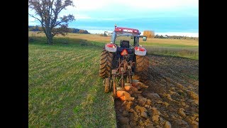 Вспашка зяби трактором case mx 135 с плугом kverneland 3-35 или как я мучил кейса )))