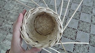 ЗАГИБКА РОЗГА (необычный вариант). Плетение из газетных трубочек