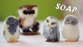Новогоднее мыло Сова 3D ❄ Мастер-класс ❄ Рисуем красивые глаза ❄ Soap making