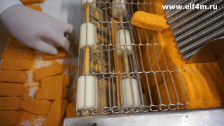 Котлетный автомат + аппарат панировки для производства котлет. Форма "Рыбные палочки".