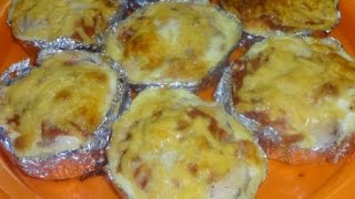 Куриное филе ''Сюрприз'' . Запеканка из куриного филе запеченная в фольге