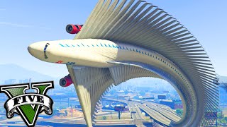 GTA V Online: ESPIRAL DE AVIÃO no ALVO!!! - Corrida INSANA #803