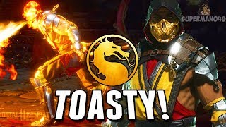 SCORPION'S TOASTY BRUTALITY IS THE BEST! - Mortal Kombat 11 Online Beta: Random Character Select
