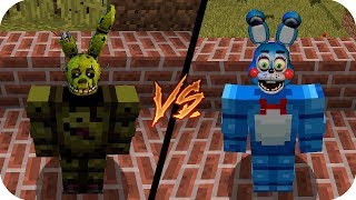 ? Clan vs clan SPRINGTRAP VS TOY BONNIE FNAF - MINECRAFT AENH