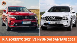 So sánh NGOẠI THẤT Kia Sorento 2021 và Hyundai SantaFe 2021 - Bạn chọn xe nào? |Yêu Xe|