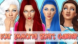 The Sims 4 Four Immortal Sisters Challenge -Part 1- Welcome!
