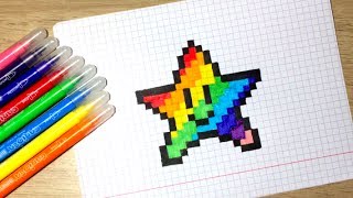 Как нарисовать звезду по клеточкам ⭐