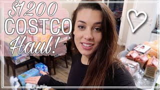 BIG? $1,200 COSTCO GROCERY HAUL! (large family)