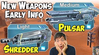 War Robots New Weapons Shredder & Pulsar - Test Server Early WR News
