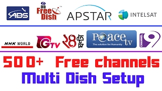Four Satellite Channels In One Receiver | 500+ FTA Channels | FreeDish MPEG4 Receiver