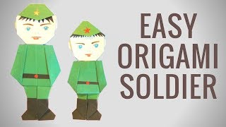 Солдат оригами к 23 февраля. День защитника отечества - Hand made