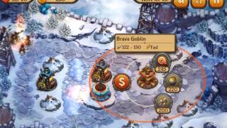 Evil Defenders - Snowbound Bastion Hell level walkthrough 3 star (No Commentary)