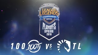 100 vs. TL  | NA LCS Spring Playoffs | Finals Game 3 | 100 Thieves vs. Team Liquid (2018)