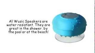 How to use waterproof shower speaker by Wusic