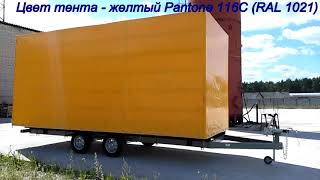 Прицепы для Газели - Тентованный прицеп 6 м с воротами