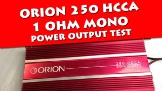 Orion 250 HCCA Power Output Test Part 2 DD-1 Verified 1% THD