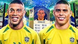 OMG PRIME ICON 96 RONALDO AND DINHO! THE FULL ICON SQUAD! FIFA 18 ULTIMATE TEAM