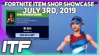 Fortnite Item Shop *NEW* STAR-SPANGLED SKINS ARE BACK! [July 3rd, 2019] (Fortnite Battle Royale)