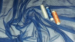 Шьем в одну нить. Пошив из тонких тканей.