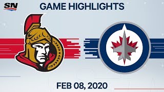NHL Highlights | Senators vs Jets – Feb. 8, 2020