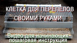 Клетки для перепелов своими руками.