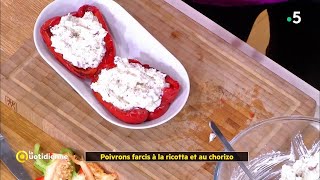 Coup d'food : Poivrons farcis à la ricotta et au chorizo