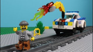 Lego Train Police - The Train Crash