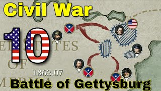 Battle of Gettysburg. США - #10. European War 6: 1914.