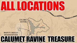 Calumet Ravine Treasure Map (Red Dead Online!) (All Locations!)
