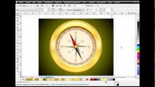 Как нарисовать компас в CorelDRAW