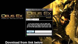 Deus Ex Human Revolution Keygen for PC, PS3 and XBOX 360