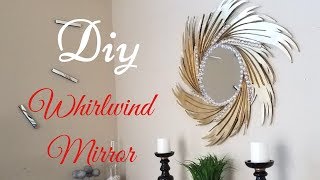 Diy Whirlwind Wall Mirror for Home/Wall Decorating Ideas with papers!