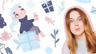 ⭐️РИСУЮ ДЕВОЧКУ ЗИМУ⭐️ | Speedpaint