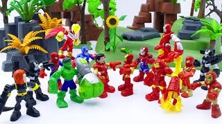 Avengers Toys Pretend Play | Ultron Control Iron Man Armor Attack Superhero