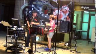 昭和ながれ歌 林妙音手風琴&李武雄 日本歌-高美館Bigtom廣場 2015 08 16