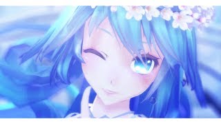 【MMD】DEEP BLUE SONG【TDA初音ミク桜White dress】