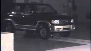 Краш тест Isuzu Trooper 2000 (8kmph Flat Barrier IIHS)