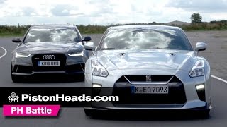 2017 Nissan GT-R vs Audi RS6 Avant Performance | PH Battle | PistonHeads