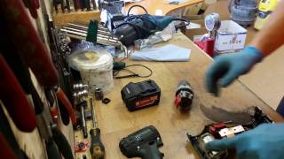 How to disassemble and find problem for Metabo BS 18 LT 18V cordless drill motor fault