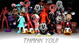 FNATI Nightmare Before Disney: All Animatronics & Jumpscares