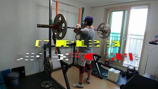 프론트 스쿼트(FRONT SQUAT) 102kg x 5 20180730