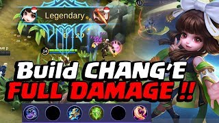 Build CHANG'E FULL DAMAGE !! Tips Gear & Gameplay | Mobile Legends