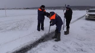 Сотрудники ГИМС по РТ повторно освидетельствовали ледовую переправу Старое Аракчино - Верхний Услон