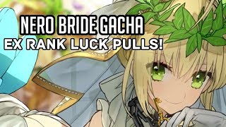 Fate Grand Order Nerofest Nero Bride Gacha Rolls  EX RANK LUCK