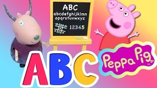 learn the abc for Children Learning Alphabet with peppa pig Toys