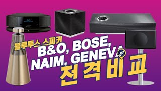 국내최초! B&O, 제네바, 보스, 네임 대표 블루투스 스피커 전격 비교