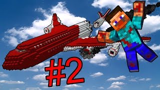 КАК ВЫБРАТЬСЯ ИЗ ПАДАЮЩЕГО САМОЛЁТА С ЗОМБИ в Minecraft.  КРУШЕНИЕ САМОЛЁТА. МАЙНКРАФТ СЕРИАЛ #2